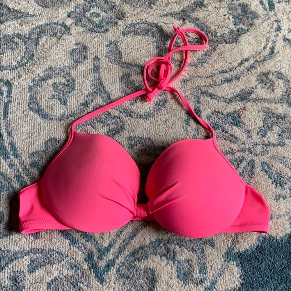PINK Victoria’s Secret Pink Bikini Top size M - Picture 4 of 7